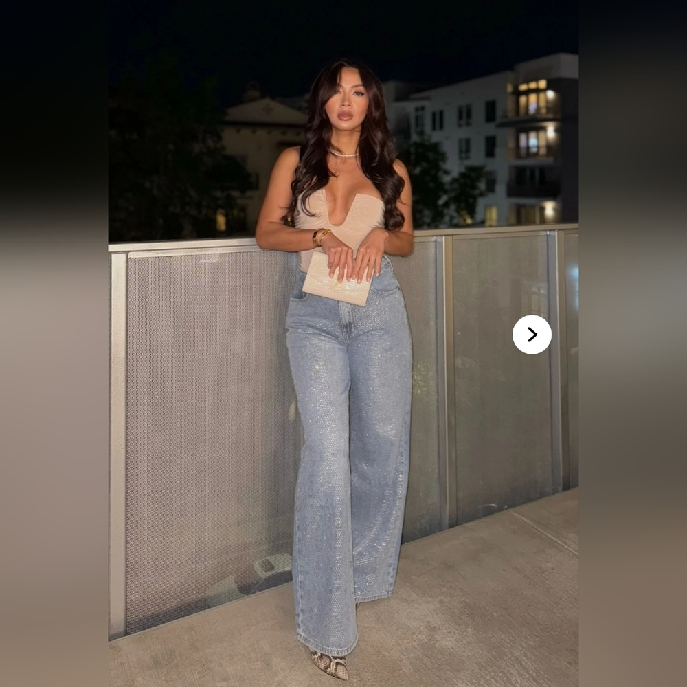 Women's Sparkling Blue Jeans